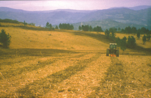 tractor haciendo subsolado